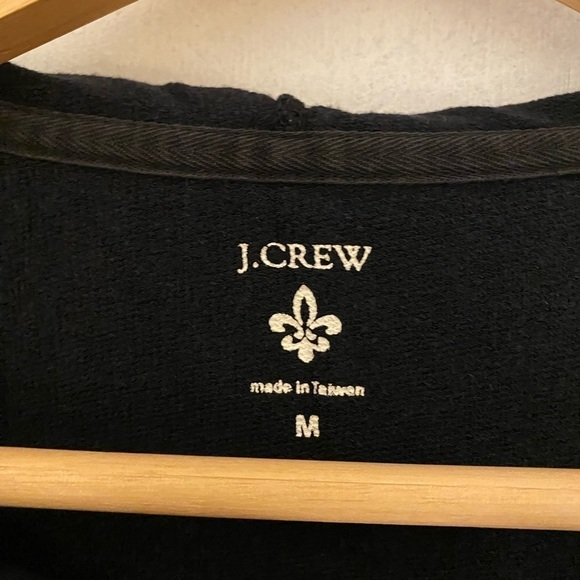 J. CREW BLACK ZIP FRONT JACKET SIZE M - Picture 3 of 4